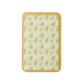 ヴィンテージイエローダフォディルフローラ花 バスマット (正面縦)