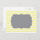 ヴィンテージイエローチェロン ポストカード (正面/裏面)