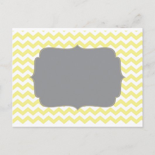 ヴィンテージイエローチェロン ポストカード (正面)