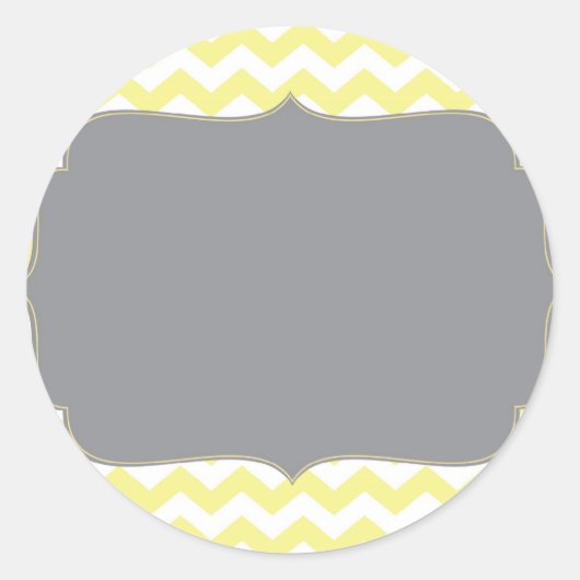 ヴィンテージイエローチェロン ラウンドシール (正面)