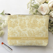 ヴィンテージイエロートイレデジュエリー アクセサリーポーチ