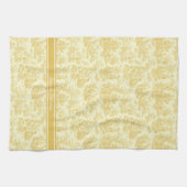 ヴィンテージイエロートイレデジュエリー キッチンタオル (横)
