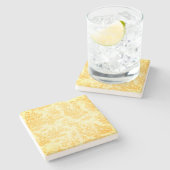 ヴィンテージイエロートイレデジュエリー ストーンコースター (横)
