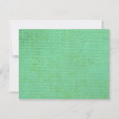 ヴィンテージイエローバタフライバルミツワー返信カード 出欠カード (裏面)