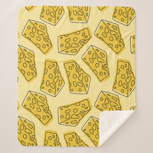 ヴィンテージイエローバックグラウンドシームレス シェルパブランケット (正面)