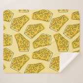 ヴィンテージイエローバックグラウンドシームレス シェルパブランケット (正面(横))