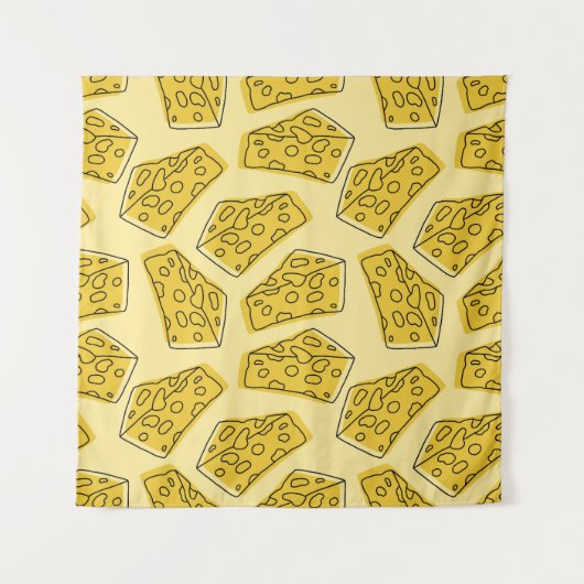 ヴィンテージイエローバックグラウンドシームレス タペストリー (正面)