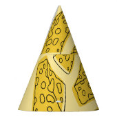 ヴィンテージイエローバックグラウンドシームレス パーティーハット (左)