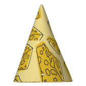 ヴィンテージイエローバックグラウンドシームレス パーティーハット (右)