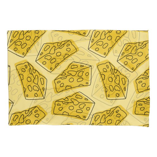 ヴィンテージイエローバックグラウンドシームレス 枕カバー (正面)