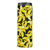 ヴィンテージイエローバナナ：黒い背景 タンブラー (裏面)