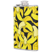 ヴィンテージイエローバナナ：黒い背景 フラスク (左)
