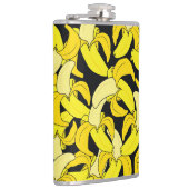 ヴィンテージイエローバナナ：黒い背景 フラスク (右)
