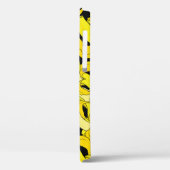 ヴィンテージイエローバナナ：黒い背景 Case-Mate iPhoneケース (裏面 / 左)