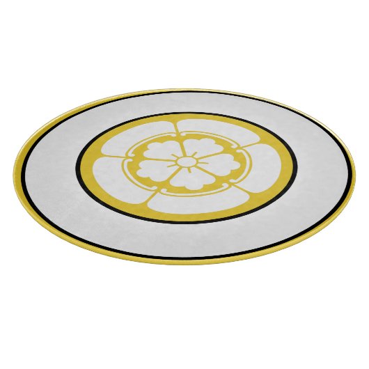 ヴィンテージイエローブラックオダジャパンモンオリエンタルクレスト カッティングボード (角)