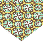 ヴィンテージイエローブルーブラウンバルセロナパターン ショートテーブルランナー (コーナー)