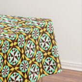 ヴィンテージイエローブルーブラウンバルセロナパターン テーブルクロス (インサイチュ)