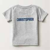 ヴィンテージイエローブルー堺ジャパン門オリエンタル ベビーTシャツ (裏面)