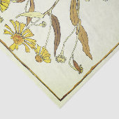 ヴィンテージイエローヘリニウムブロックプリント 薄葉紙 (詳細)