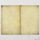 ヴィンテージイエローローズジャーナルページスクラップブック紙 (裏面)