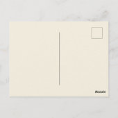 ヴィンテージイエローローズファインアート ポストカード (裏面)