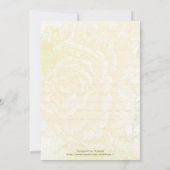 ヴィンテージイエローローズ結婚式招待状 招待状