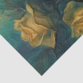 ヴィンテージイエローローズ金ゴールドフォイルエメラルド深いグリーン 薄葉紙 (詳細)