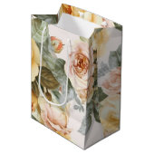 ヴィンテージイエローローズ ミディアムペーパーバッグ (正面アングル)