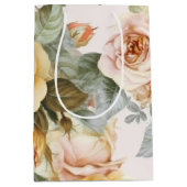 ヴィンテージイエローローズ ミディアムペーパーバッグ (正面)