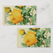 ヴィンテージイエローローズ 名刺 (正面/裏面)