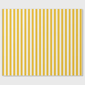 ヴィンテージイエロー&ホワイトストライプ紙 ラッピングペーパー (フラット)