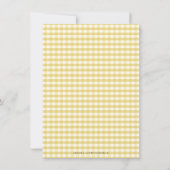 ヴィンテージイエローBBQニュートラルベビーシャワー招待状 招待状 (裏面)