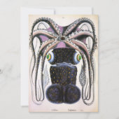 ヴィンテージイカ又はタコ海洋生物動物 (正面)