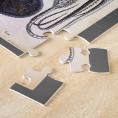 ヴィンテージイカ又はタコ海洋生物動物 ジグソーパズル (側面)