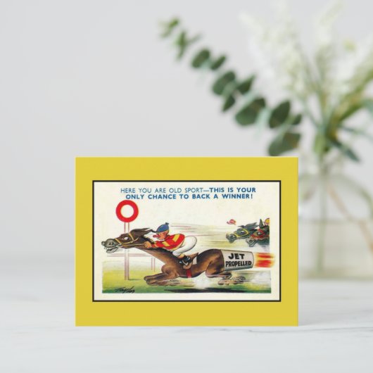 ヴィンテージイギリスのユーモア、親友の勝者 ポストカード (スタンド正面)