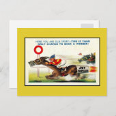 ヴィンテージイギリスのユーモア、親友の勝者 ポストカード (正面/裏面)