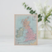 ヴィンテージイギリスの地図 ポストカード (スタンド正面)
