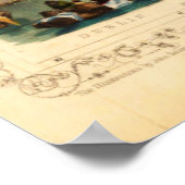 ヴィンテージイギリスの地図 – 1850年代 ポスター (角)