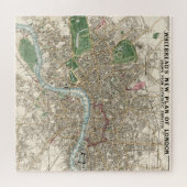 ヴィンテージイギリスの地図(1853年) ジグソーパズル (横)