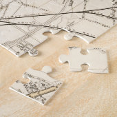 ヴィンテージイギリスの地図（1853年） ジグソーパズル (側面)