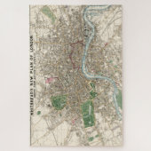 ヴィンテージイギリスの地図（1853年） ジグソーパズル (縦)