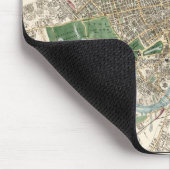 ヴィンテージイギリスの地図（1853年） マウスパッド (コーナー)