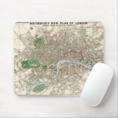 ヴィンテージイギリスの地図（1853年） マウスパッド (マウス)