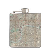 ヴィンテージイギリスの地図（1862年） フラスク (正面)