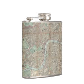 ヴィンテージイギリスの地図（1862年） フラスク (右)