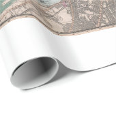 ヴィンテージイギリスの地図（1862年） ラッピングペーパー (ロールコーナー)