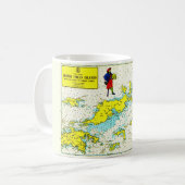 ヴィンテージイギリスヴァージン諸島マグ コーヒーマグカップ (正面左)