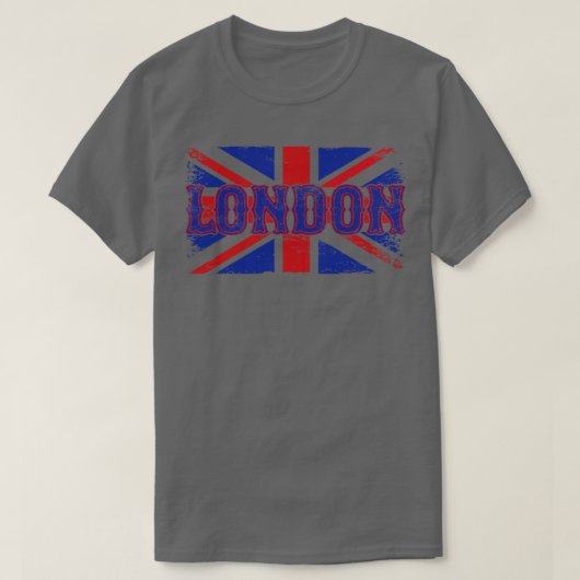 ヴィンテージイギリス国旗ロンドン Tシャツ (デザイン正面)