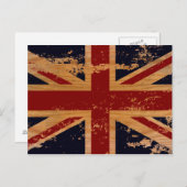ヴィンテージイギリス国旗2 ポストカード (正面/裏面)