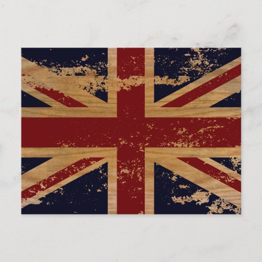 ヴィンテージイギリス国旗2 ポストカード (正面)